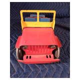 Vintage Louis Marx Willys Jeep and trailer tin toy