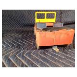 Vintage Louis Marx Willys Jeep and trailer tin toy