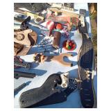 Vintage toys including Gun Smoke belt with holster and gun