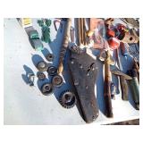 Vintage toys including Gun Smoke belt with holster and gun