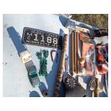 Vintage toys including Gun Smoke belt with holster and gun