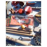 Vintage toys including Gun Smoke belt with holster and gun
