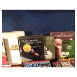 Books, Golf magazines and more