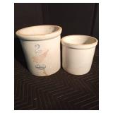 2-2gal. Red wing Crocks