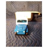 Metal Official US Postal Service Mail Jeep bank in original box