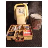 Plano Tackle box with tackle and 2 minnow buckets