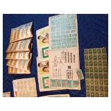Vintage S&H and Gold Bond stamp books and stamps