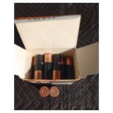 4 boxes of shotgun shells and 1 Remmington rifle slug in vintage boxes