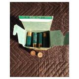 4 boxes of shotgun shells and 1 Remmington rifle slug in vintage boxes