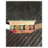 4 boxes of shotgun shells and 1 Remmington rifle slug in vintage boxes
