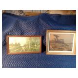 2 framed prints