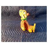 1958 Fisher Price Squeaky  the clown wooden pull toy
