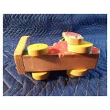1958 Fisher Price Squeaky  the clown wooden pull toy