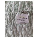 (2) mint green coverlets...