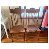 (2) matching side chairs...