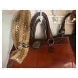 Purses, belts, shoes size 11...