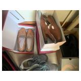 Purses, belts, shoes size 11...