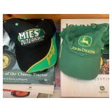 John Deere tractor books, hat and o...