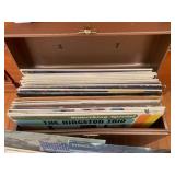 Metal record case with assorted 33r...