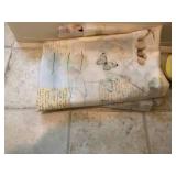 Wood painted table with drawer and ...