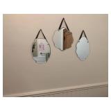 (3) Small wall mirrors...
