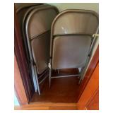 (4) Matching folder chairs...