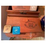 Tobacco wood and metal containers, ...
