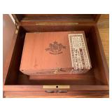 Tobacco wood and metal containers, ...