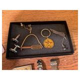 Watches, tie tacks and cuff links...