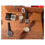 Watches, flash light, Timex clock i...