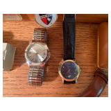 Watches, flash light, Timex clock i...