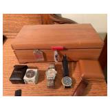 Watches, flash light, Timex clock i...