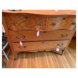 Vintage dresser with wishbone mirro...