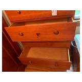 Wood dresser/cabinet; matching 258 ...