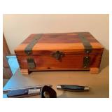 Pocket knives, lighters, leather bi...