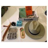 Fishing items - area maps book, net...