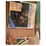 Fishing items - area maps book, net...