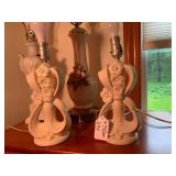 Table top lamps and shades...