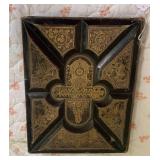 Vintage bible, possibly wood or lea...