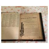 Vintage bible, possibly wood or lea...