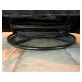 Oversized leather-like swivel recli...