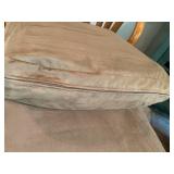 Wood glider rocker with ottoman...