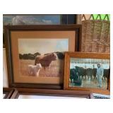 Buffalo framed pictures and book...