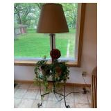 (2) Floor lamps and live plants...