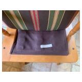 Wood rocker with upholstered cushio...