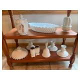 White glassware, some Fenton; all o...