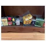 Gun cleaning items, oil, spent shel...