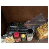 Gun cleaning items, oil, spent shel...