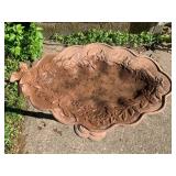 Metal bird bath, decorative metal p...