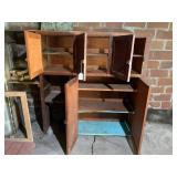 Vintage wood cabinet top...